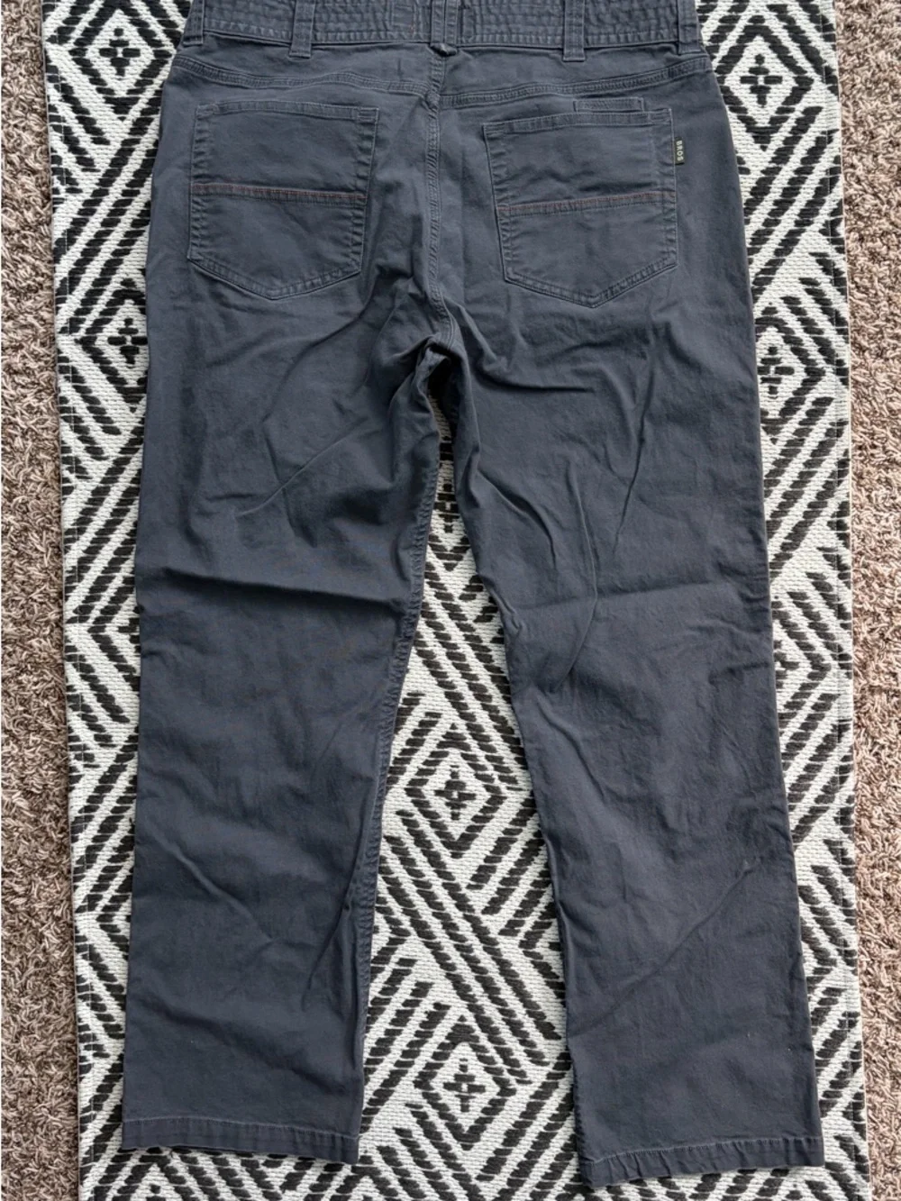 Howler Brothers Pants Men 35x32 (35x29) Frontside 5 Pocket Cordura Canvas Gray